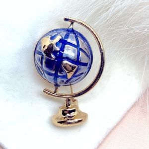 World Globe Brooch